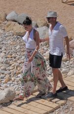 AUBREY PAIGE and Ryan SeacrestOut for Lunch in Ibiza 06/28/2022
