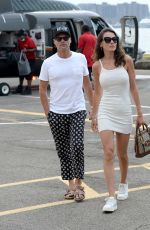 AUBREY PAIGE Arrives in New York Aboard a Helicopter 07/17/2022