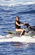 AUBREY PAIGE Riding a Jet Ski in Ibiza 06/30/2022