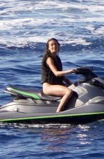 AUBREY PAIGE Riding a Jet Ski in Ibiza 06/30/2022