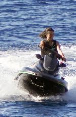 AUBREY PAIGE Riding a Jet Ski in Ibiza 06/30/2022