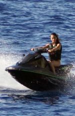 AUBREY PAIGE Riding a Jet Ski in Ibiza 06/30/2022