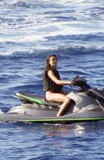 AUBREY PAIGE Riding a Jet Ski in Ibiza 06/30/2022