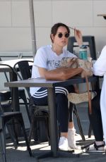 AUBREY PLAZA Out for Breakfast with a Friend in Los Angeles 07/20/2022