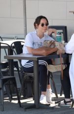 AUBREY PLAZA Out for Breakfast with a Friend in Los Angeles 07/20/2022