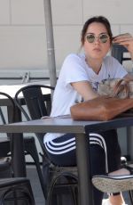 AUBREY PLAZA Out for Breakfast with a Friend in Los Angeles 07/20/2022