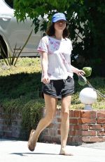 AUBREY PLAZA Out with Her Dogs in Los Feliz 07/17/2022