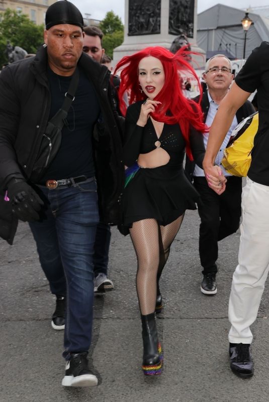 AVA MAX Out at Trafalgar Sq Pride in London 07/02/2022