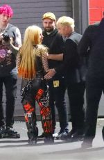 AVRIL LAVIGNE and Mod Son Arrives at Machine Gun Kelly