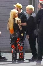 AVRIL LAVIGNE and Mod Son Arrives at Machine Gun Kelly