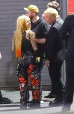 AVRIL LAVIGNE and Mod Son Arrives at Machine Gun Kelly