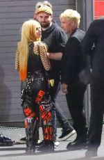 AVRIL LAVIGNE and Mod Son Arrives at Machine Gun Kelly