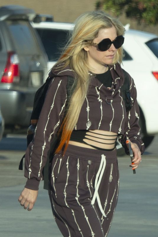 AVRIL LAVIGNE Out Shopping in Malibu 07/18/2022