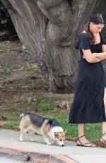 BECCA KUFRIN Out with Her Dogs in San Diego 07/18/2022