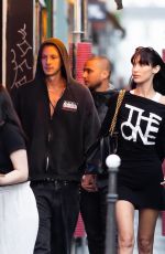 BELLA HADID and Marc Kalma Out in London 07/08/2022