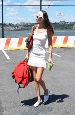 BELLA HADID Arrives at a Heliport in New York 07/30/2022