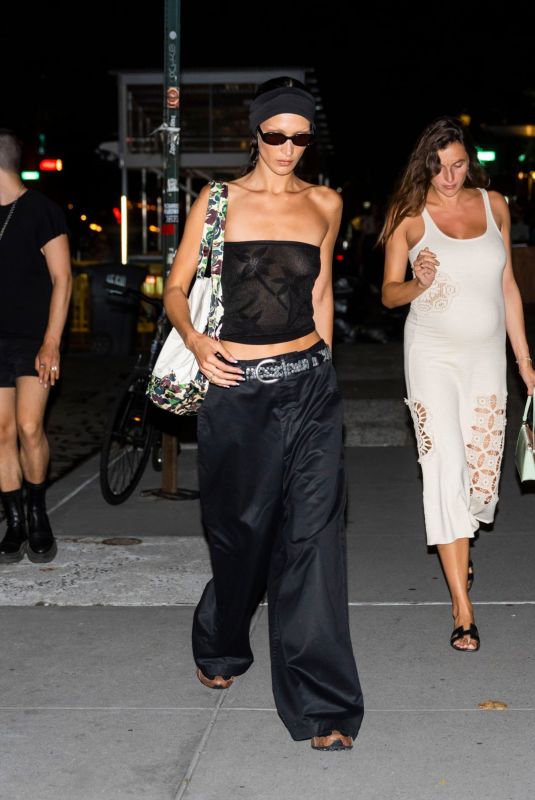BELLA HADID Arrives at Gigi