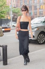 BELLA HADID Arrives at Her Apartment in New York 07/29/2022