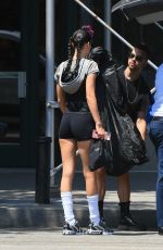 BELLA HADID Arrives on the Set of a Photoshoot in New York 07/22/2022