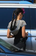 BELLA HADID Arrives on the Set of a Photoshoot in New York 07/22/2022