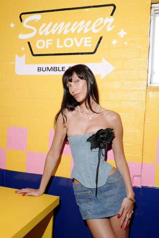 BELLA HADID at Kin Euphoric Bulmble x Kin Summer of Love Beverage Launch in Montauk 07/15/2022
