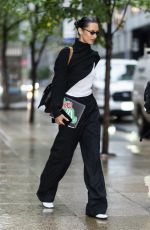 BELLA HADID Leaves an Office Building in New York 07/18/2022