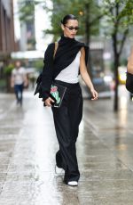 BELLA HADID Leaves an Office Building in New York 07/18/2022