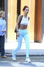 BELLA HADID Out and About in New York 07/17/2022