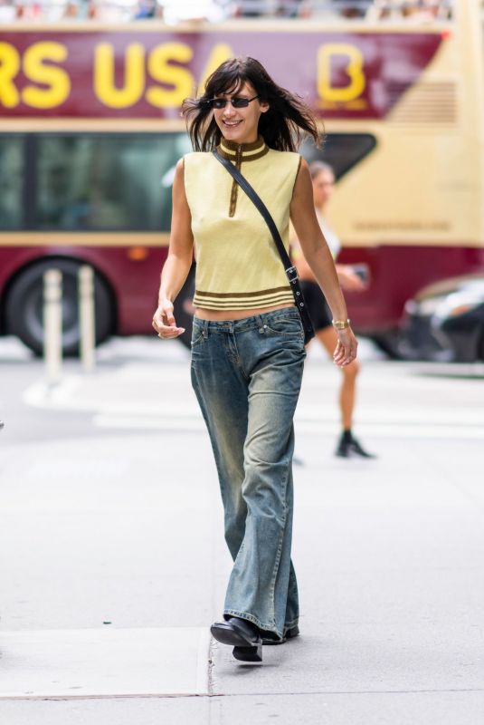 BELLA HADID Out in New York 07/29/2022