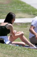 BIANCA WALLACE and Ioan Gruffudde Out at a Park in Los Angeles 07/13/2022