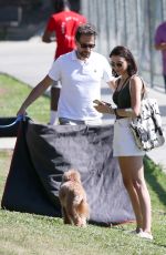 BIANCA WALLACE and Ioan Gruffudde Out at a Park in Los Angeles 07/13/2022