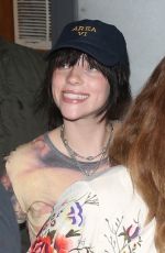BILLIE EILISH Arrives at Her Brother Finneas Concert at Troubadour in West Hollywood 07/13/2022
