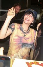 BILLIE EILISH Arrives at Her Brother Finneas Concert at Troubadour in West Hollywood 07/13/2022