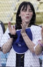 BILLIE EILISH at Los Angeles Dodgers Vs San Francisco Giants Baseball Game in Los Angeles 07/21/2022