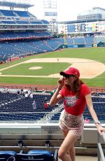 BLANCA BLANCO at Washington Nationals vs Seattle Mariners Game in Washington D.C. 07/13/2022