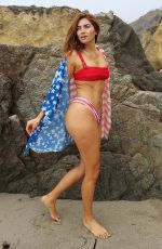 BLANCA BLANCO in a Patriotic Bikini Celebrates 4th of July Weekend in Malibu 07/02/2022