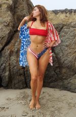 BLANCA BLANCO in a Patriotic Bikini Celebrates 4th of July Weekend in Malibu 07/02/2022