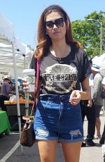 BLANCA BLANCO in Denim Shorts Shopping for Fresh Produce in Palisades 07/03/2022