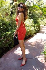BLANCA BLANCO Leaves Polo Lounge at Beverly Hills Hotel in Beverly Hills 07/05/2022