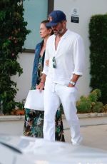 BROOKE BURKE and Scott Rigsby Out for Dinner in Malibu 07/09/2022
