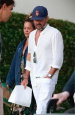 BROOKE BURKE and Scott Rigsby Out for Dinner in Malibu 07/09/2022
