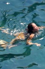 BROOKE BURKE in Bikini on a Holiday in Positano 07/25/2022