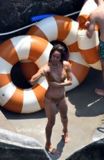 BROOKE BURKE in Bikini on a Holiday in Positano 07/25/2022