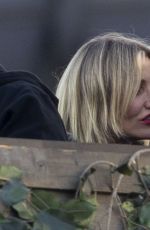 CAMERON DIAZ and Benji Madden at Adele Concert in London 07/01/2022