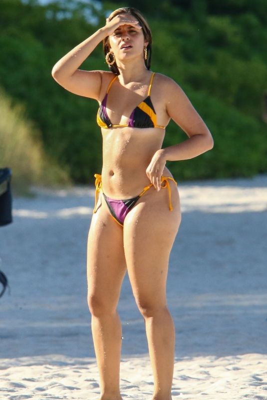 CAMILA CABELLO in Bikini at a Beach in Coral Gables 07/14/2022