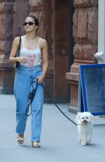 CAMILA MENDES Out with Her Dog in New York 07/03/2022