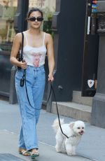 CAMILA MENDES Out with Her Dog in New York 07/03/2022