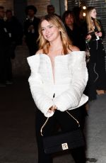 CAMILLE RAZAT Leaves Balmain Womenswear Fall/Winter 2022/2023 Show at Paris Fashion Week 03/02/2022