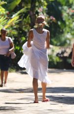 CANDICE SWANEPOEL out and About in Trancoso 07/14/2022
