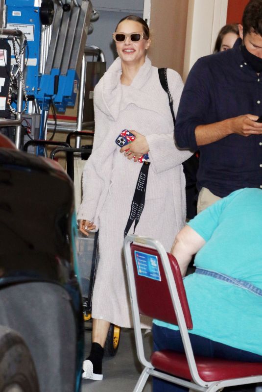CARA DELEVINGNE Arrives at Live with Kelly and Ryan in New York 07/28/2022
